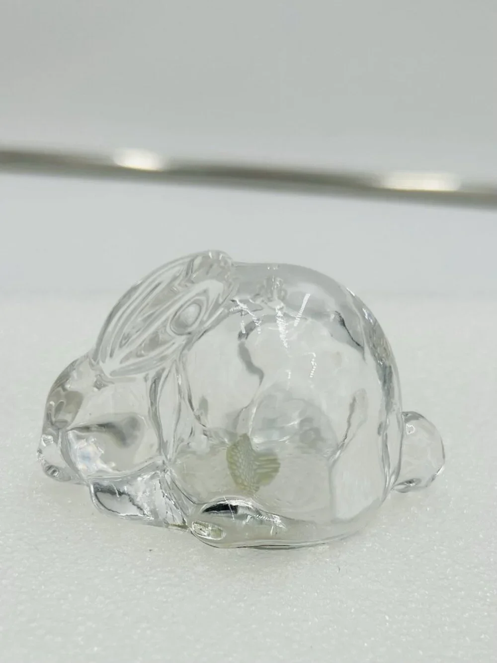 Gorham Fine Crystal Glass Bunny Rabbit Salt & Pepper Shakers Czech Republic NEW